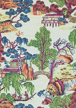 Ткань Thibaut Dynasty Asian Scenic F975464 (шир.137)