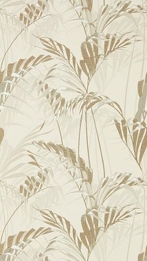 Обои  Sanderson Glasshouse Palm House Linen/Gilver 216644