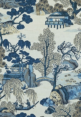 Ткань Thibaut Dynasty Asian Scenic F975461 (шир.137)