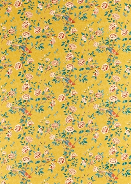 Ткань Sanderson Caspian Andhara Saffron/Teal 226633 (шир.1,37)