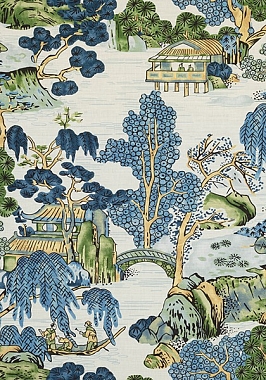 Ткань Thibaut Dynasty Asian Scenic F975462 (шир.137)