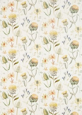 Ткань Sanderson Thistle Garden - Orche/Olive 226422 (шир. 1,40)