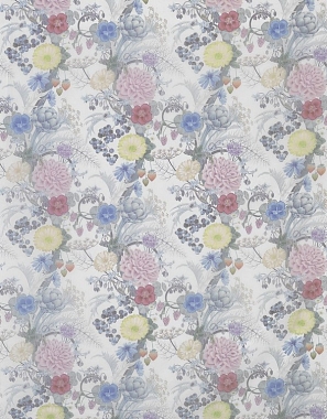 Ткань Osborne&Little Manarola Carlotta Sheer Aqua/Lemon/Blush F7176-01 (шир.288 см)