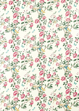 Ткань Sanderson Caspian Andhara Rose/Cream 226634 (шир.1,40)