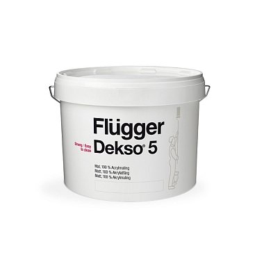 Краска FLUGGER Dekso 5 для внутренних работ 77135 матовая, база 4 (2,8л)