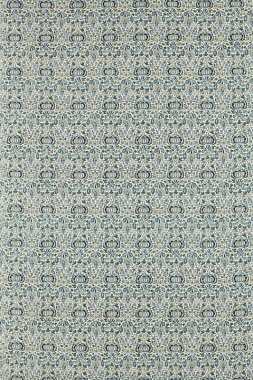 Ткань Morris Archive IV The Collector Little Chintz Slate Blue/Fennel 226406 (шир. 139 cm)