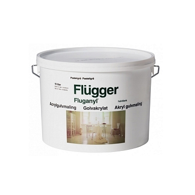 Краска FLUGGER Fluganyl Acrylic Floor Paint для пола 14384 акриловая база 3  (2,8л)