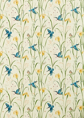 Ткань Sanderson National Trust The Fens Kingfisher & Iris 226732 (141 см)