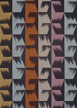 Ткань Zoffany Icons Rhombi Stripe 333031 (ш. 137)