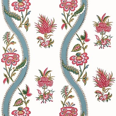 Обои Thibaut Indienne Ribbon Floral T36426 (0,69*8,23)