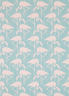 Обои Sanderson One Sixty Flamingos DVIN214569 (0,686*10,05)