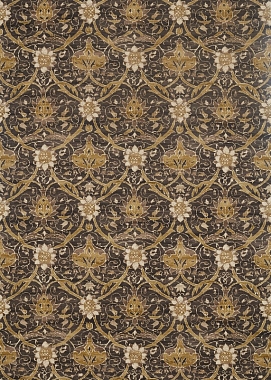Ткань Morris Archive IV Purleigh Weaves Montreal Charcoal/Mustard 226419 (шир. 137 cm)