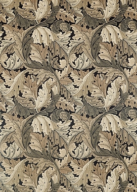 Ткань Morris Archive IV The Collector Acanthus Charcoal/Grey 226399 (шир. 130 cm)