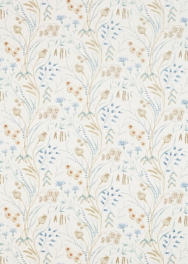 Ткань Sanderson Summer Harvest - Cornflower/Wheat 226434 (шир. 1,40)