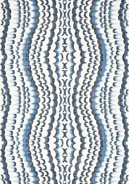 Ткань Thibaut Paramount Ebru Embroidery Blue W72982 (шир.129 см)