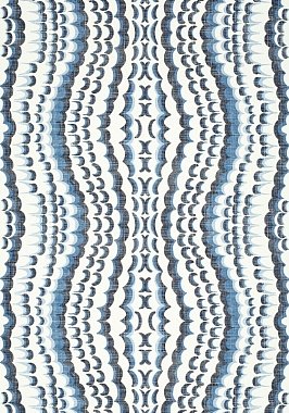 Ткань Thibaut Paramount Ebru Embroidery Blue W72982 (шир.129 см)
