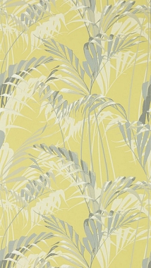 Обои  Sanderson Glasshouse Palm House Chartreuse/Grey 216642