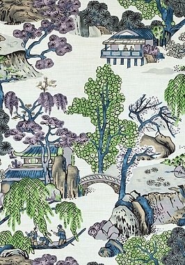 Ткань Thibaut Dynasty Asian Scenic F975459 (шир.137)