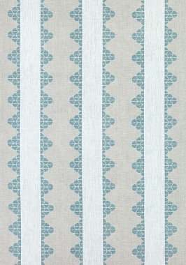 Ткань Thibaut Paramount Dhara Stripe Aqua F92941 (шир.132 см)