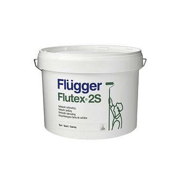 Краска FLUGGER Flutex 2S Black для потолков 77041 латексная (10л)