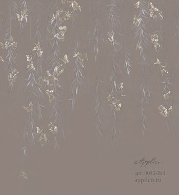 Панно Applico THREE Бабочки в листве Бронза 0045-BR1